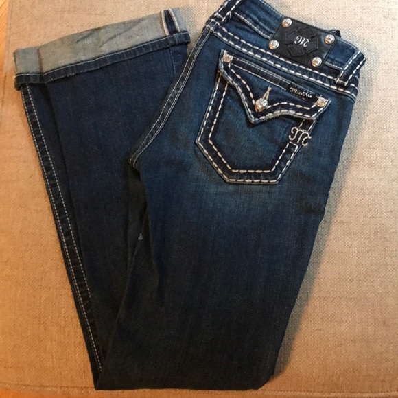 Miss Me Jeans size 28 Boot Cut EUC - Picture 1 of 8